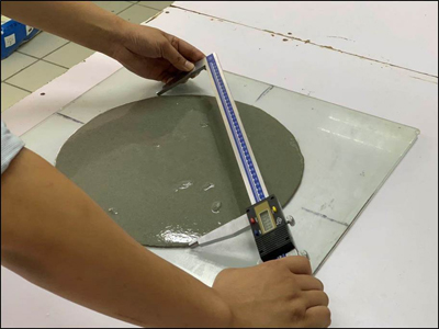 灌漿料流動(dòng)度實(shí)驗(yàn) 灌漿料流動(dòng)度實(shí)驗(yàn)