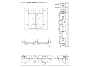 GZGR60M 穿條平開門窗系列